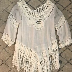 Old navy white beach tunic